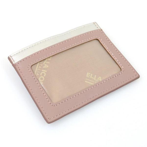 Etui pentru carduri Duo, Ella Icon, Roz Prafuit, 10.5x8cm 2254