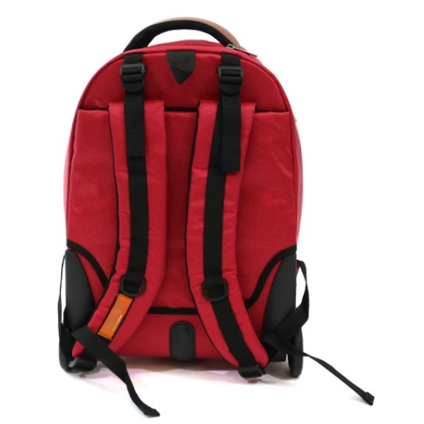Rucsac Tip Troler Atena Rosu 46x34x18 cm Ella Icon
