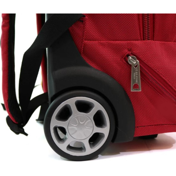 Rucsac Tip Troler Atena Rosu 46x34x18 cm Ella Icon