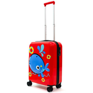 Troler Blue Whale Rosu 55X24X40 Cm 2489 Ella Icon