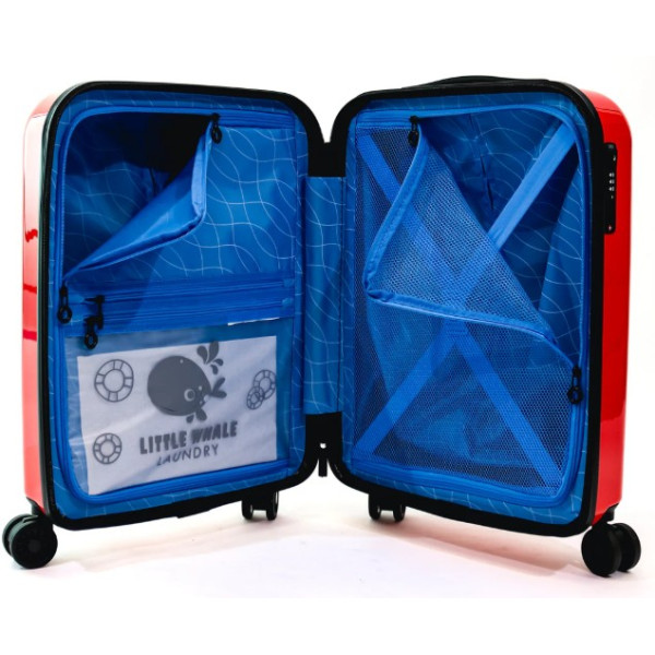Troler Blue Whale Rosu 55X24X40 Cm 2489 Ella Icon