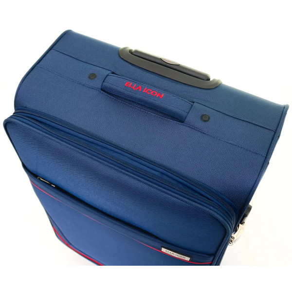Troler Petra Textil Bleumarin 79x46x30 cm - Ella Icon