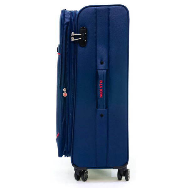Troler Petra Textil Bleumarin 79x46x30 cm - Ella Icon