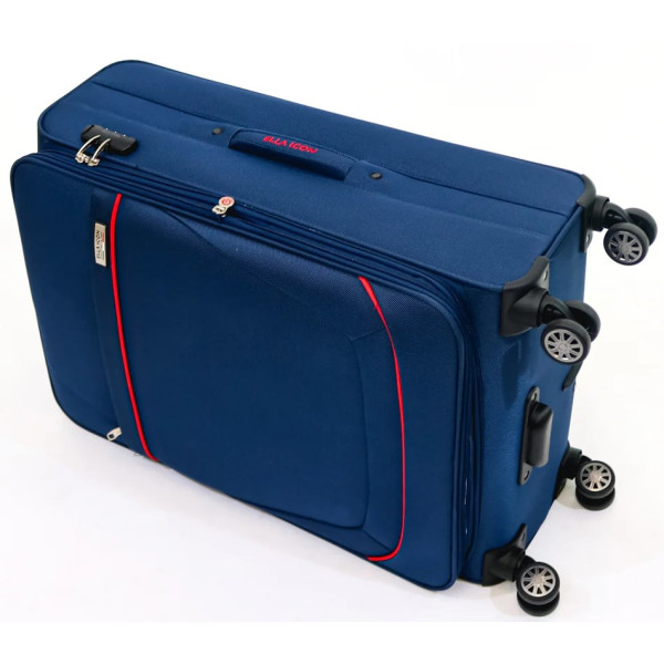 Troler Petra Textil Bleumarin 79x46x30 cm - Ella Icon