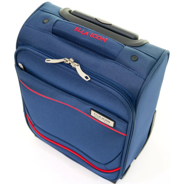 Troler Petra Textil Bleumarin 40x30x20 cm - Ella Icon