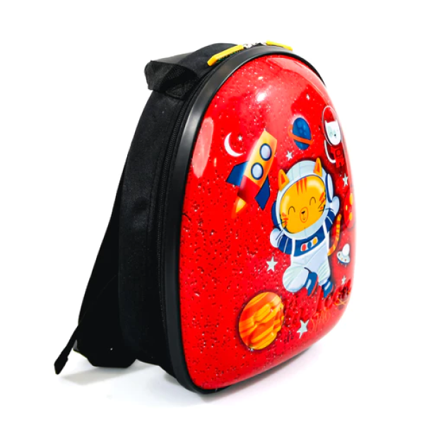 Ghiozdan pentru copii Space Cat Rosu 32X26X12 Cm