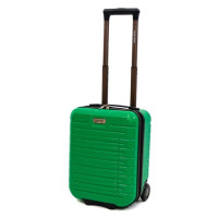 Troler Ella Icon Leaf cu 2 roti, ABS, 40x30x20 cm, Verde