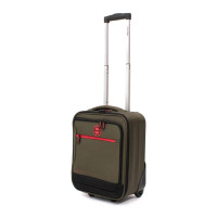 Troler de cabină Ella Icon Shadow cu 2 roti, textil, 40X30X20 cm, kaki