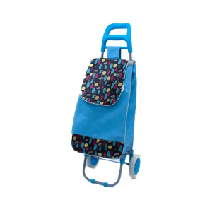 Sacoșă piață cu carucior, Master, 2 roți, 38 l, bleu