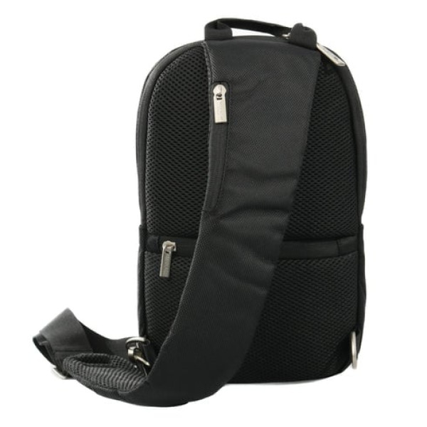 Geanta de umar crossbody, Atena, Negru, 38x22x8 cm