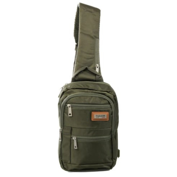 Geanta de umar crossbody, Atena, Verde, 38x22x8 cm