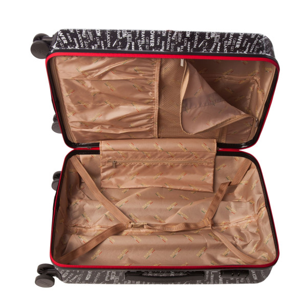 Troler Urban Negru 69x45x28 cm Ella Icon