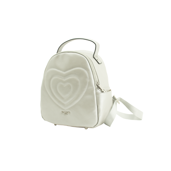Rucsac De Damă Heart Argintiu Ella Icon