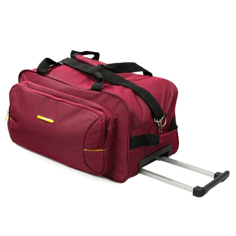 Geanta de voiaj Lamonza cu Troler ,Lime 55X30X30  rosu