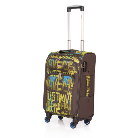 Troler Colage 55x36x22 cm, 2.3 kg, gri / galben Lamonza