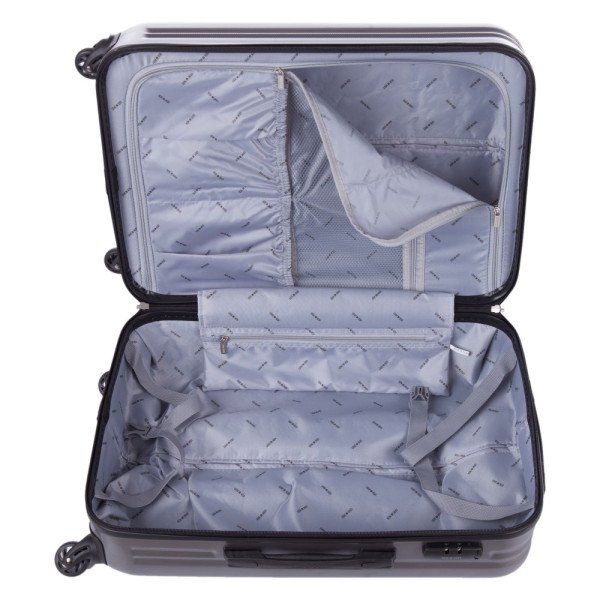 Troler Fantasy argintiu cu negru 67x45x27 cm