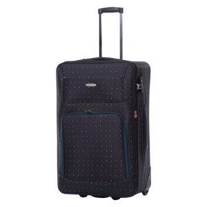 Troler Aspire Negru Cu Turcoaz 74x46x26 CM