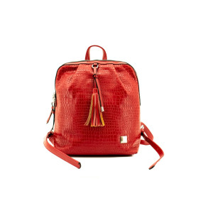 Rucsac dama Lamonza PORTA rosu 24X30X11 CM