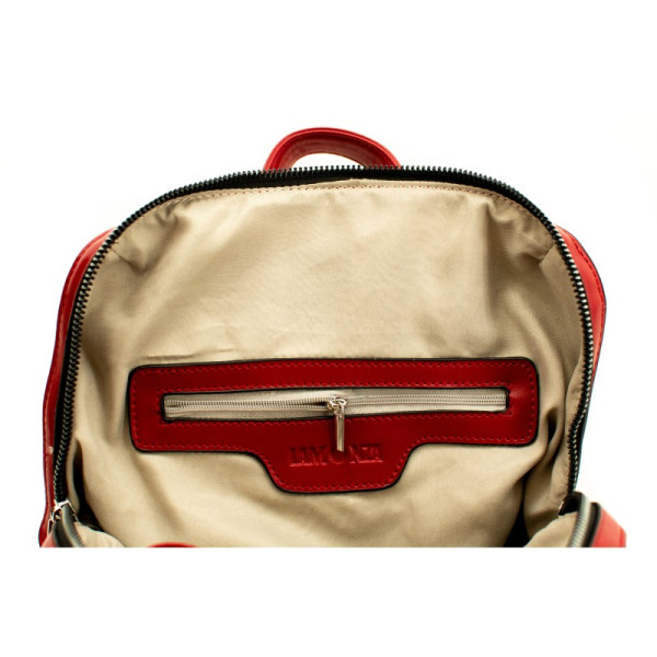 Rucsac dama Lamonza PORTA rosu 24X30X11 CM