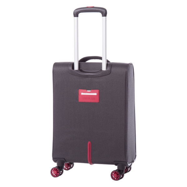 Troler Lamonza Cruise Gri/Rosu, 55x36x22 cm