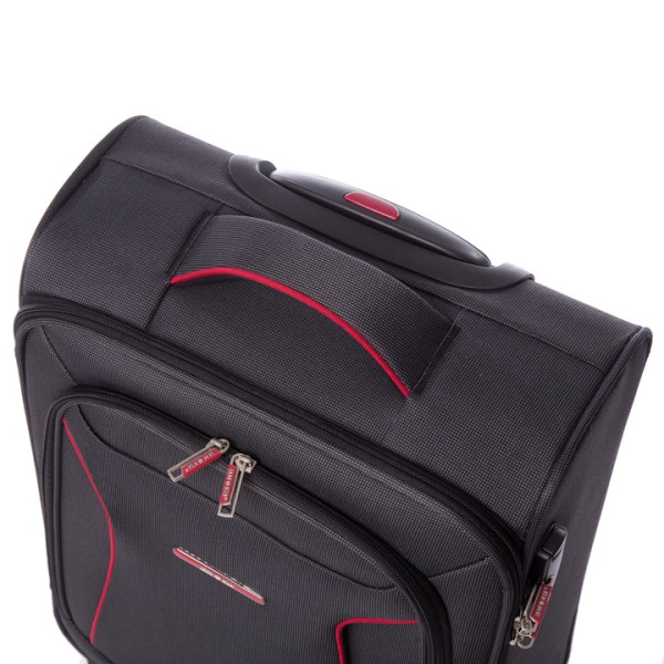 Troler Lamonza Cruise Gri/Rosu, 55x36x22 cm
