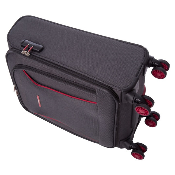 Troler Lamonza Cruise Gri/Rosu, 55x36x22 cm