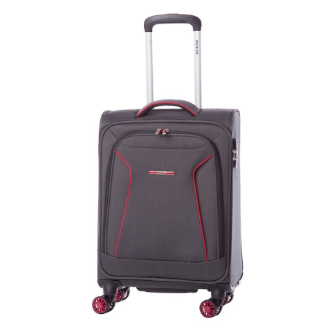 Troler Lamonza Cruise Gri/Rosu, 55x36x22 cm