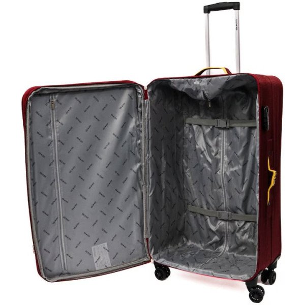 Troler Lamonza Lime, 80x46x28 cm, 3.4 kg, expandabil 30%, rosu