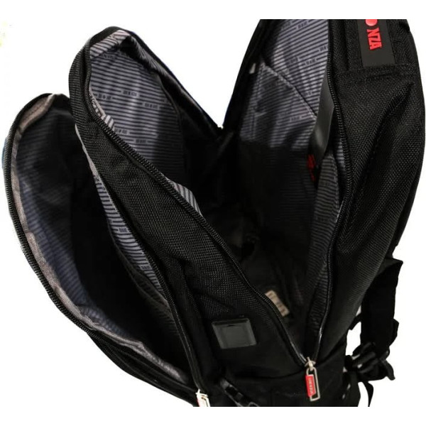 Lamonza Rucsac Smiley 47X34X18 cm Negru