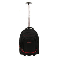Rucsac cu troler Smiley, 46x34x18 cm, negru