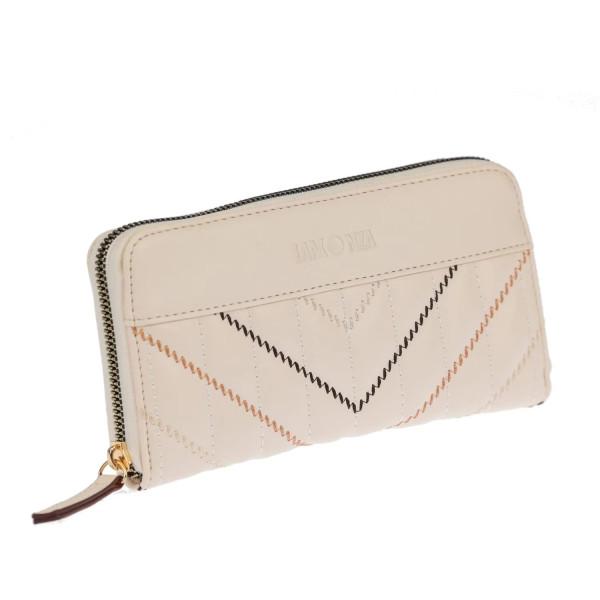 LAMONZA PORTOFEL DE DAMA ELSA 19X2.5X10 CM BEIGE