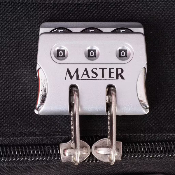 Set 5 bucati Master Penta, Troler mediu,Troler mic, Geanta voiaj, Geanta avion, Geanta cosmetice, Black