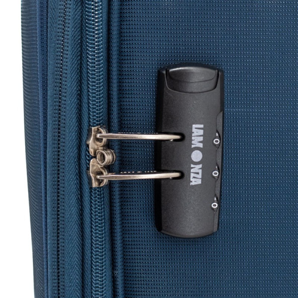 Troler Kai 79x48x31 cm, 3.4 kg, expandabil 30%, albastru Lamonza
