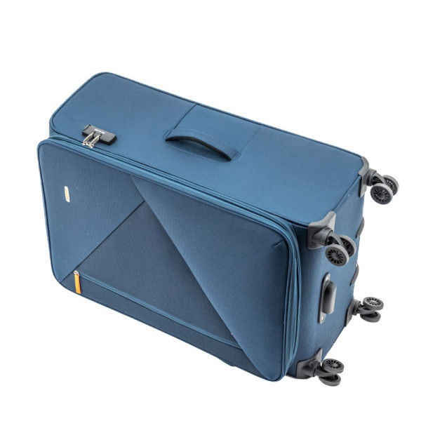 Troler Kai 79x48x31 cm, 3.4 kg, expandabil 30%, albastru Lamonza