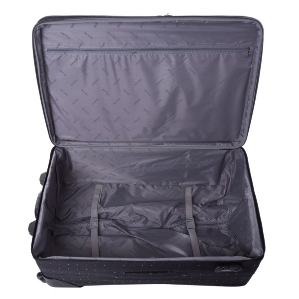 Troler Lamonza Aspire, Negru/Fucsia, 74x46x26 cm