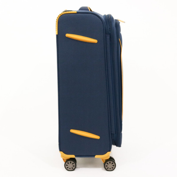 Troler Cruise Lamonza 68x41x26 cm, 3 kg, expandabil 30%, bleumarin/galben