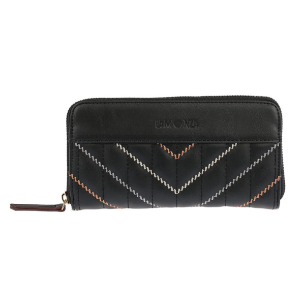 LAMONZA PORTOFEL DE DAMA ELSA 19X2.5X10 CM NEGRU