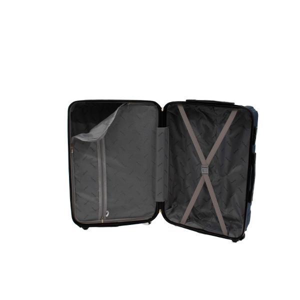 Troler Lamonza Malibu 65x42x26 cm, albastru inchis
