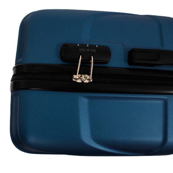Troler Lamonza Malibu 65x42x26 cm, albastru inchis