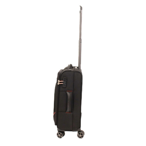 Troler Smiley, 55x35x21 cm, 2.6 kg, negru/rosu