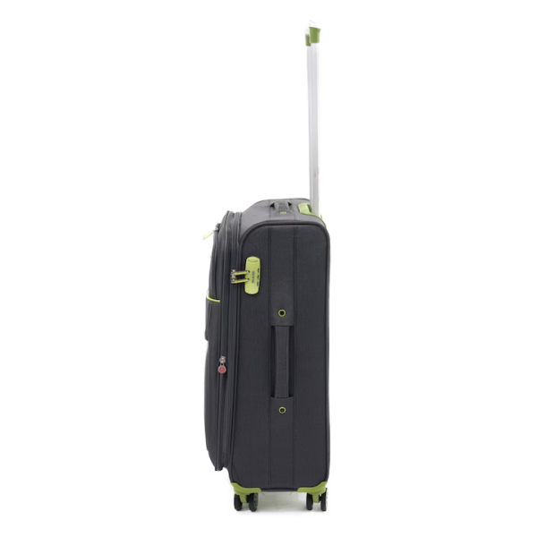 Troler Lamonza Superlight 68x41x26 cm, 3.1 kg, expandabil 30%, gri / verde