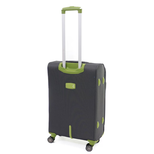 Troler Lamonza Superlight 68x41x26 cm, 3.1 kg, expandabil 30%, gri / verde