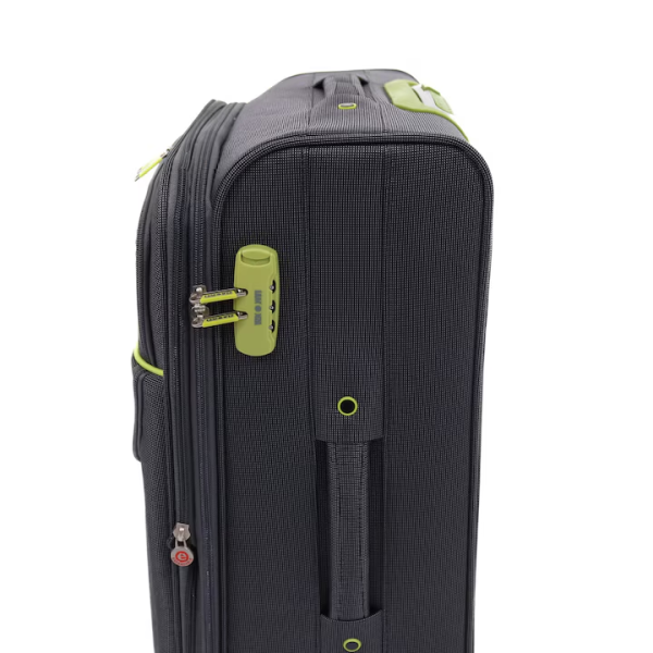 Troler Lamonza Superlight 68x41x26 cm, 3.1 kg, expandabil 30%, gri / verde