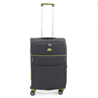 Troler Lamonza Superlight 68x41x26 cm, 3.1 kg, expandabil 30%, gri / verde