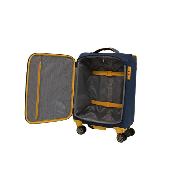 Troler Cruise Lamonza , 55x37x22 cm, 2.4 kg, bleumarin/galben