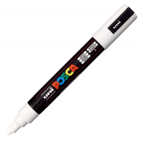 Marker Uni PC-5M Posca Alb M44