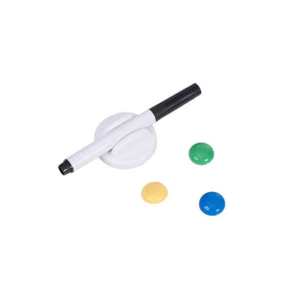 Set tablă Kunst 40x60 cm, marker, burete, 3 magneți, albă