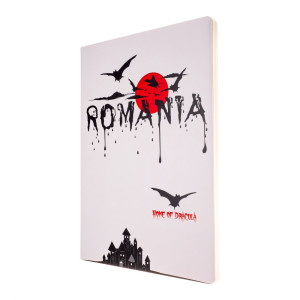 Agendă nedatată Dracula - România, foi albe, A5