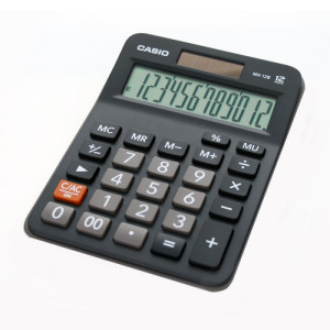 Calculator De Birou Casio MX-12B, 12 Digits, Negru