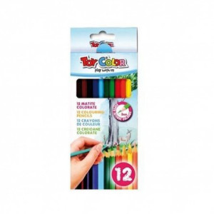 Creioane colorate, 12buc/set, Toy Color